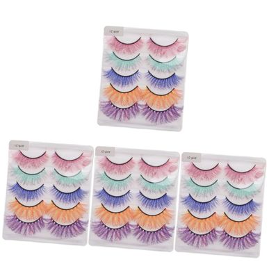WOONEKY 20 Pairs Natural Reusable False Eyelashes