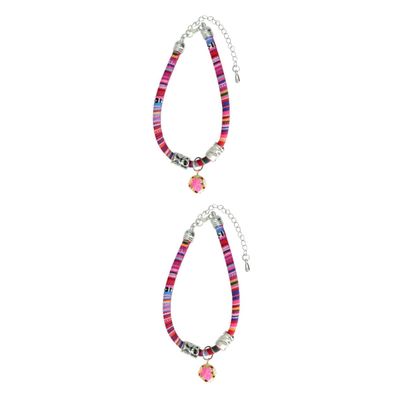 Hohopeti 2-Piece Adjustable Cat Collar Set with Bells, Breakaway Buckles and Boho Design