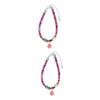 Hohopeti 2-Piece Adjustable Cat Collar Set with Bells, Breakaway Buckles and Boho Design view 1