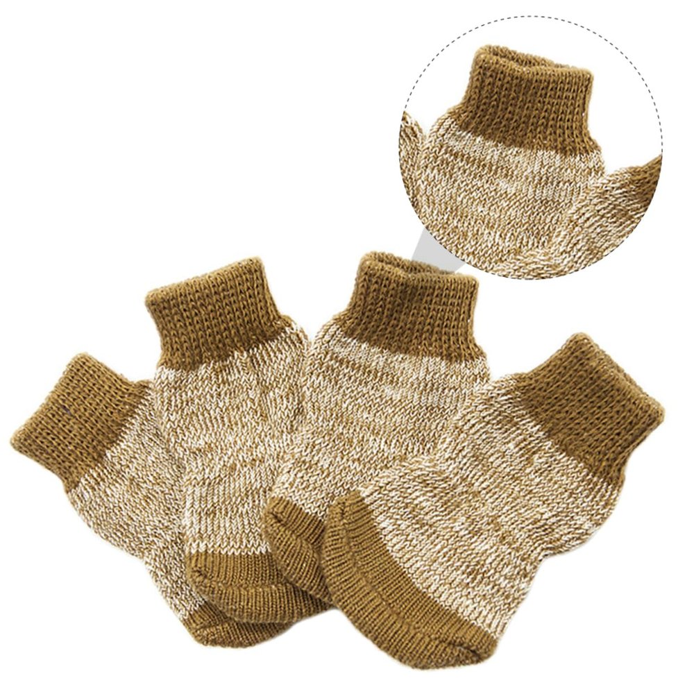 BESPORTBLE 4-Pack Non-Slip Dog Socks