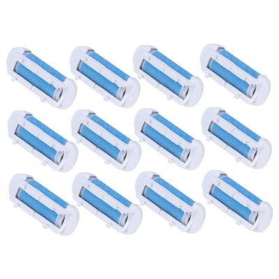 12-Piece Refill Pack for Foot File, Blue Pedicure Roller Heads