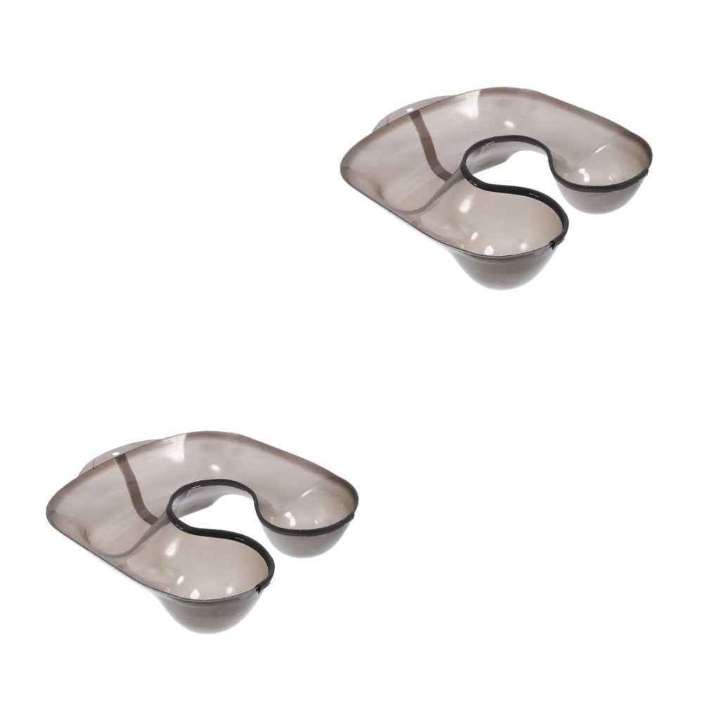 WOONEKY 2-Piece Plastic Hairdressing Neck Trays, Portable Hair Washing and Coloring Trays