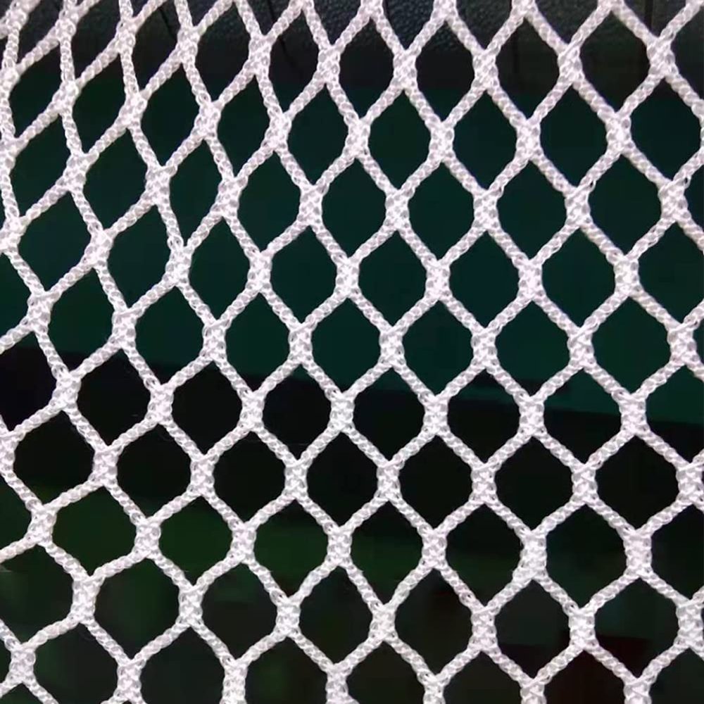 BZPOVB Knotless Polyester Safety Net, White, 1 m x 7 m
