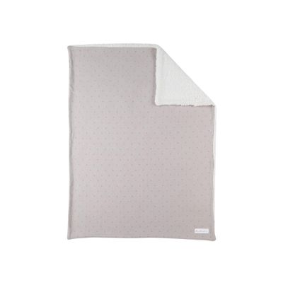 Noukie's Sherpa-Knit Baby Blanket, 75 x 100 cm, 100% Organic Cotton