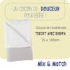 Noukie's Sherpa-Knit Baby Blanket, 75 x 100 cm, 100% Organic Cotton view 2