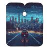 Race Car City Night Haircut Bib, Waterproof Haircut Cape, Shampoo Cape, 164.8 x 140 cm view 1