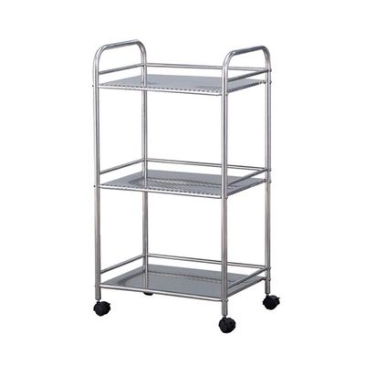 ERSINIAN Mobile 3-Tier Stainless Steel Salon Cart, S/40 x 35 x 75 cm