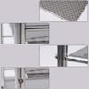 ERSINIAN Mobile 3-Tier Stainless Steel Salon Cart, S/40 x 35 x 75 cm view 4