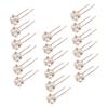 Bridal Hair Pins with Pearls and Rhinestones, 18-Piece Gold Set view 1