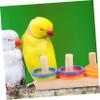 Parrot Bird Training Toy with Colorful Rings, 1 Set view 3