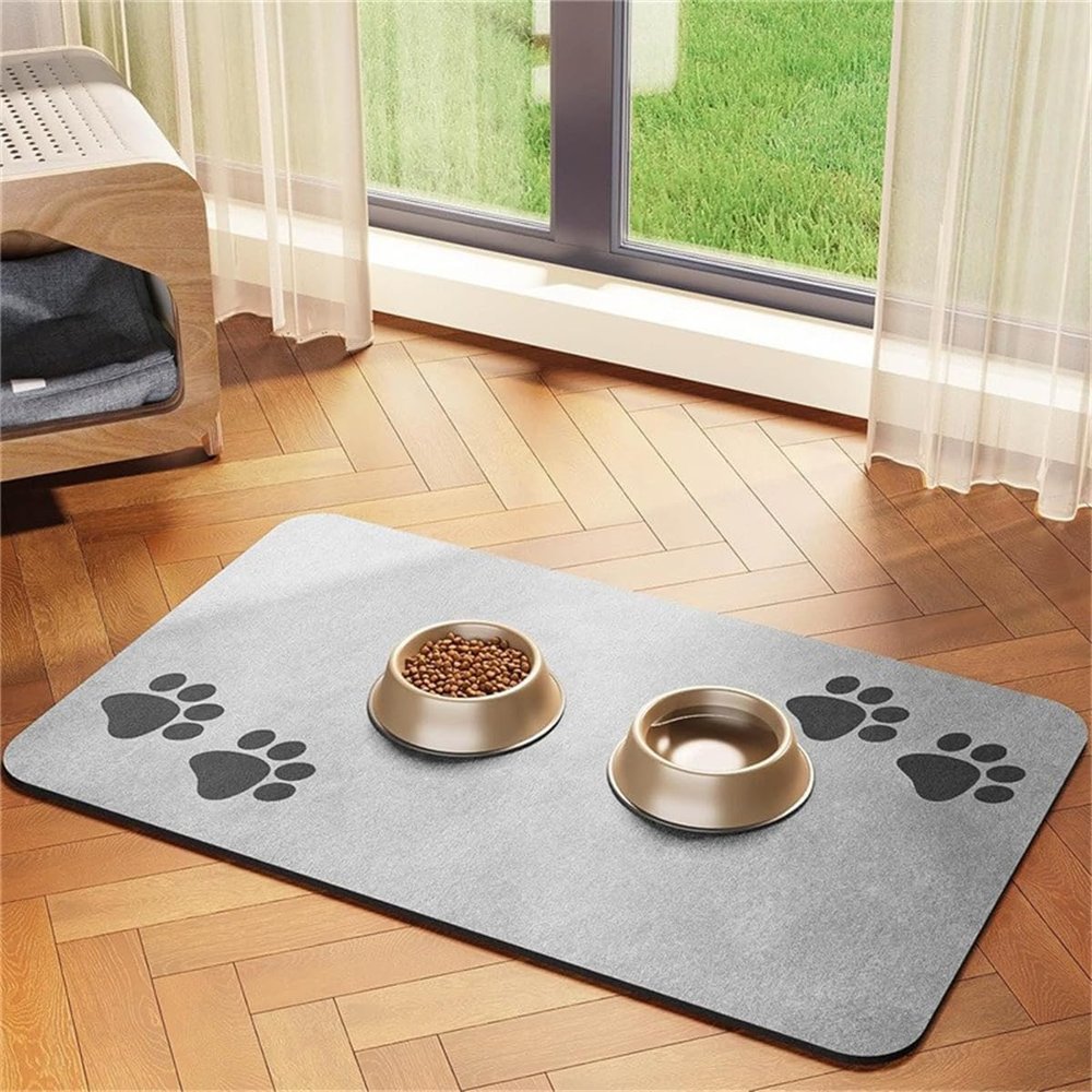 Silicone Dog & Cat Feeding Mat, Waterproof Non-Slip Bowl Placemat, 60 x 90 cm, Color 6