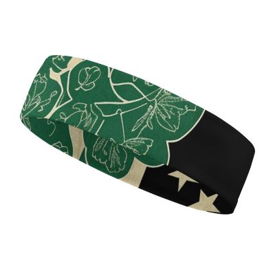 NQHJT Irish Flag Headband for Men and Women, Non-Slip Elastic Sports Headband