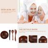 Hohopeti 8-Piece Face Mask Bowl Set, Reusable Flexible Mixing Bowls for Skincare view 4