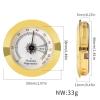 Brass Analog Hygrometer view 4