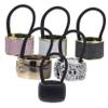 6-Pack Elastic Hair Ties for Women, Round Plastic Design view 1