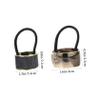 6-Pack Elastic Hair Ties for Women, Round Plastic Design view 2