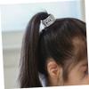 6-Pack Elastic Hair Ties for Women, Round Plastic Design view 3
