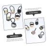6-Pack Elastic Hair Ties for Women, Round Plastic Design view 4