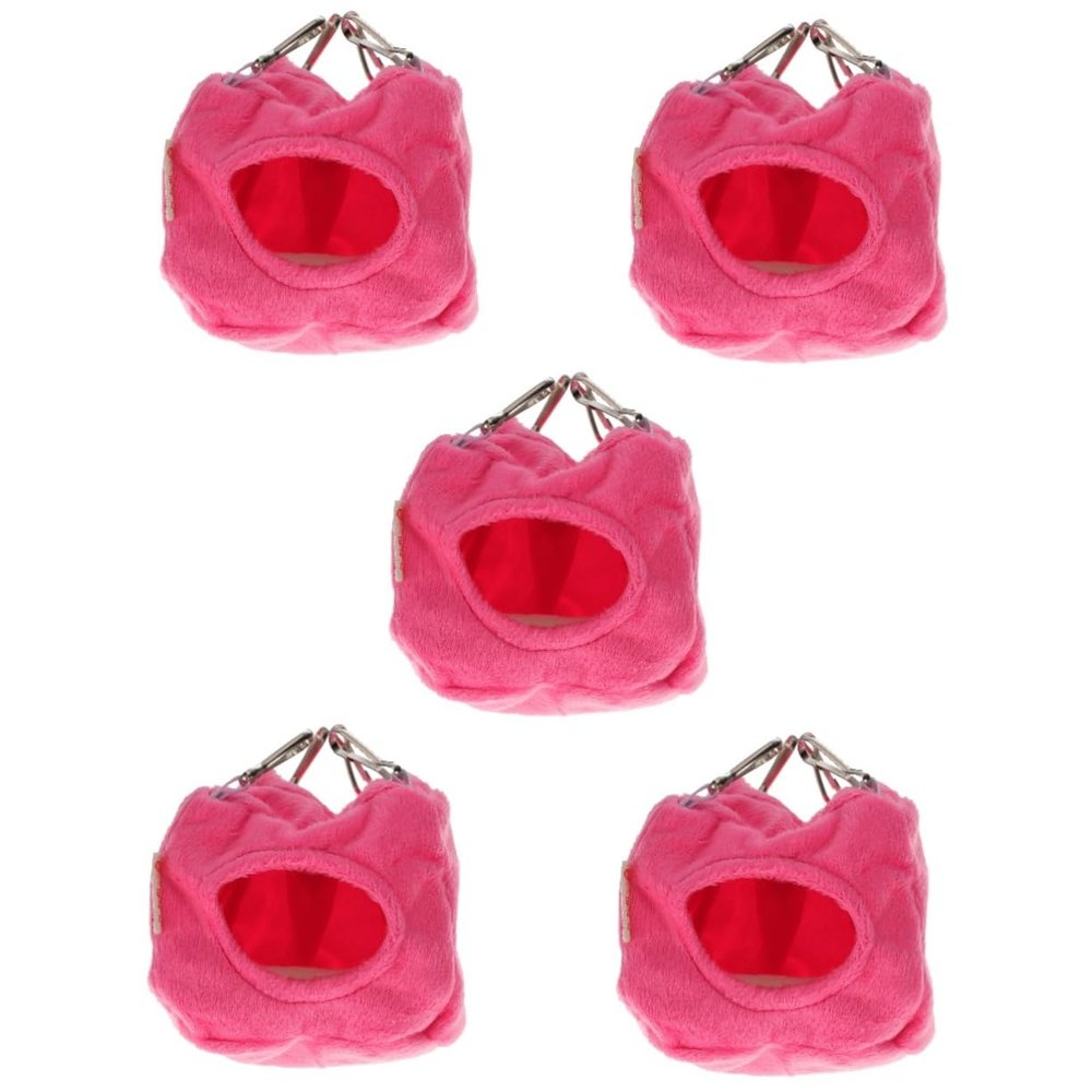 SEWOART 5-Piece Bird Hammock Set for Cages, Warm Winter Sleeping Beds for Budgies, Cockatiels and Other Birds