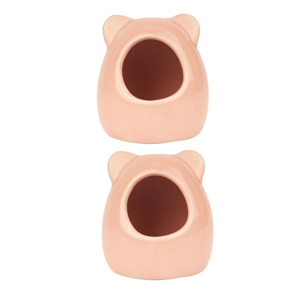 BESPORTBLE Ceramic Hamster Nest - 2 Pack