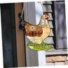 FUNOMOCYA Elegant Acrylic Hen Hanging Window Decoration with Metal Chain view 3