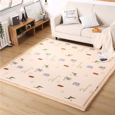DSSHENGDS Extra-Soft Thick Coral Velvet Rug, Non-Slip Crawling Mat, Solid Color, 2 cm, 100 x 300 cm