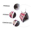 CIYODO Triangle Bird Sleep Nest Hanging Hammock, Breathable Cotton and Foam, for Parrots, Random Color view 3