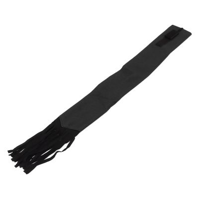 Pwshymi Tail Bag for Horses, Fleece Tail Wrap, Tail Protection Bag with Fringe (Black)