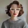 LONDON MOLE Empress Reading Glasses | Cat-Eye Readers | Women's | Spring Hinges view 2