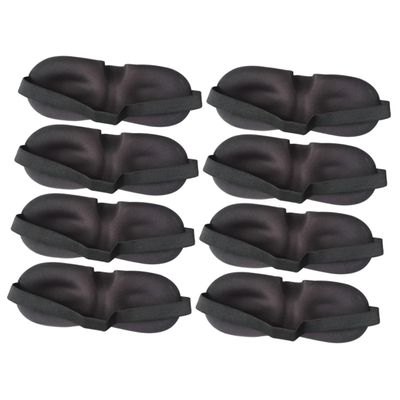 SEWOART 8-Piece Sleep Masks for Women and Men, Ergonomic Soft Eye Masks for Light Blocking and Better Sleep, for Travel and Naps