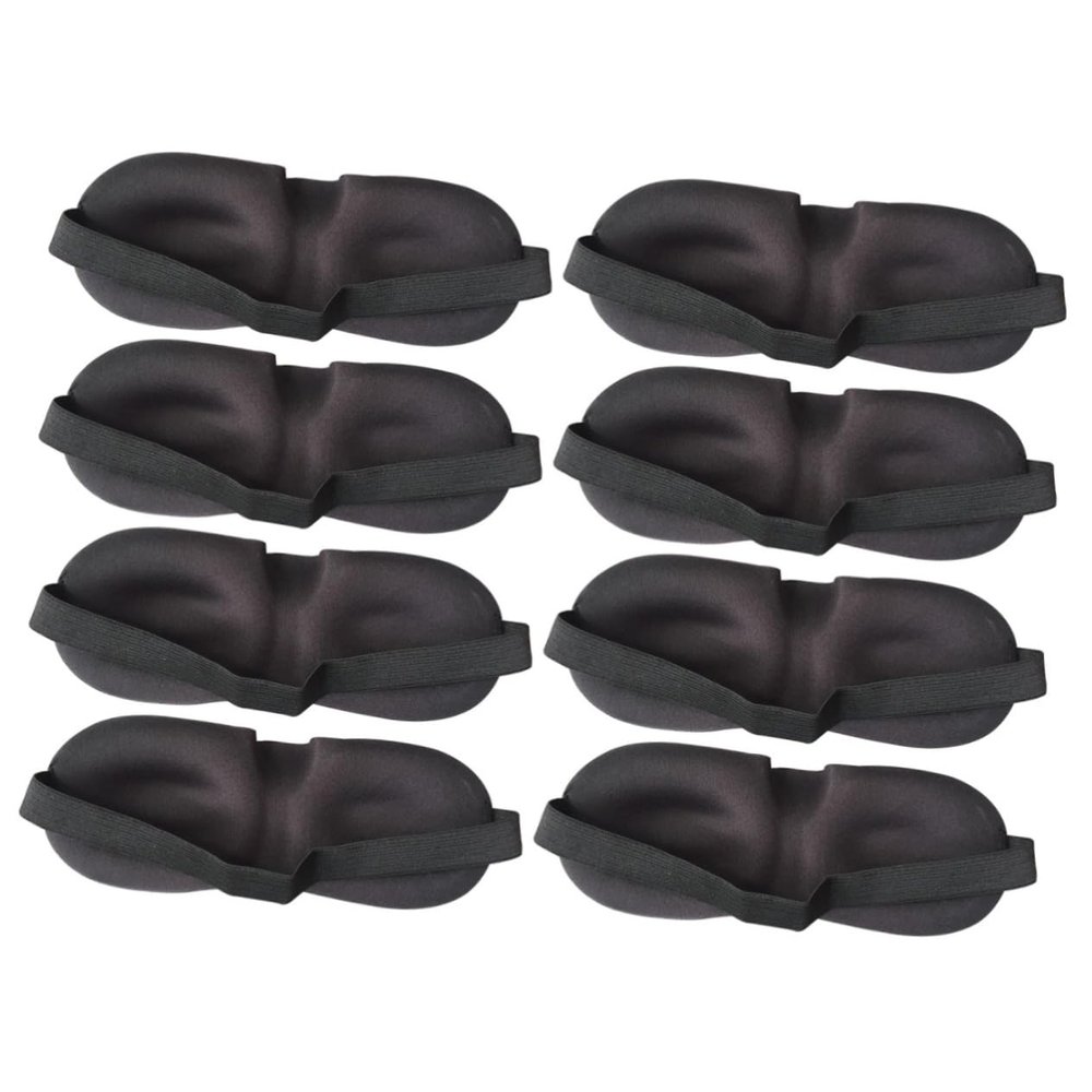 SEWOART 8-Piece Sleep Masks for Women and Men, Ergonomic Soft Eye Masks for Light Blocking and Better Sleep, for Travel and Naps