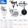 Dog Wheelchair for Hind Legs, Adjustable Pet Mobility Aid (X-Small) view 2