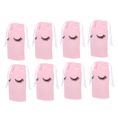 Practical EVA Cosmetic Bags, 50-Pack, Pink, Drawstring