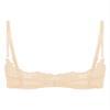 Eandarui Ouvert Open-Bust Lace Bra, Transparent, Nipple-Free, Size L view 2