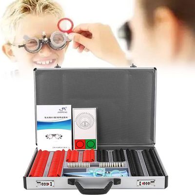 266-Piece Optometry Trial Lens Set with Aluminum Case and Trial Frame