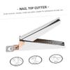 WOONEKY 2-Piece U-Shaped Nail Clippers for Manicures and False Nails, Portable, Rust-Resistant view 3