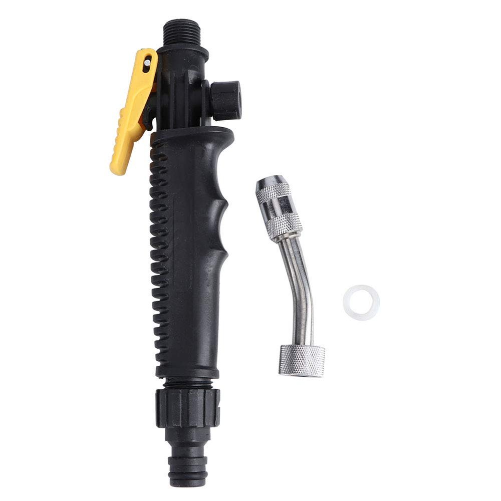 G3/8 DN10 Adjustable High-Pressure Water Sprayer, Plant Watering Nozzle, 7–15 m Spray Distance, Removable Handle
