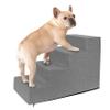Domarex Pet Stairs, 4 Steps, 40 × 60 × 30 cm, for Dogs & Cats, Gray view 1