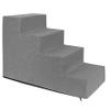 Domarex Pet Stairs, 4 Steps, 40 × 60 × 30 cm, for Dogs & Cats, Gray view 2
