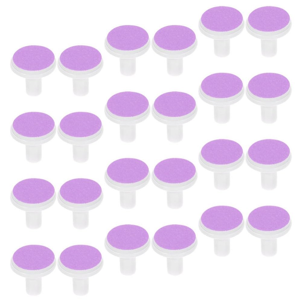 24-Piece Electric Nail File Attachments, Purple, for Toddlers