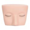 Eyelash Mannequin Head with Eyelids, Soft-Touch Rubber, for Eyelash Extension Training (Yellow/White Skin Tone) view 1