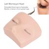 Eyelash Mannequin Head with Eyelids, Soft-Touch Rubber, for Eyelash Extension Training (Yellow/White Skin Tone) view 4