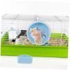 3-Piece Hamster Exercise Set with Wheel, Food Bowl and Water Bottle view 2