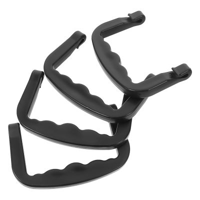4-Pack Plastic Replacement Handles for Pet Cages, Black
