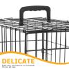 4-Pack Plastic Replacement Handles for Pet Cages, Black view 4