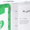 Wall-Mounted AED Defibrillator Storage Cabinet with Alarm and Dual-Switch Control view 3