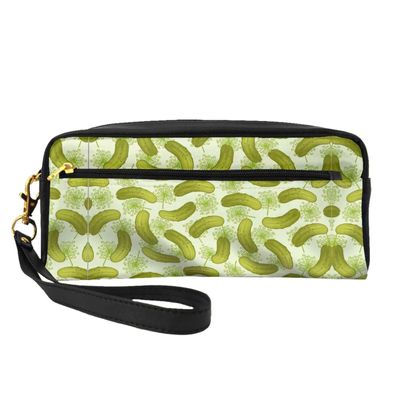 Sushi Dill Pickles Makeup Bag, Black, One Size