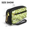 Sushi Dill Pickles Makeup Bag, Black, One Size view 3