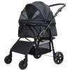 Foldable Cat and Dog Stroller with 4 Wheels for Small and Medium Pets view 1