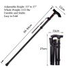 HSWOYEA Folding Walking Cane with Seat, Lightweight Three-Legged Cane Stool view 2